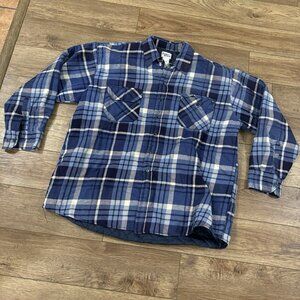 Vintage 90s Flannel Shacket Western Plaid 2X